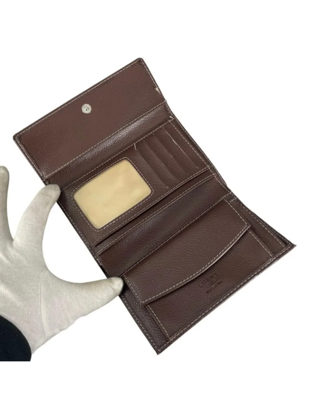 Loewe Wallet Leather Brown